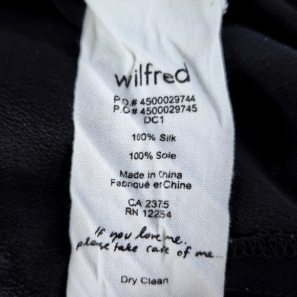 Aritzia Wilfred Black Tie Front Shorts - Size M - Picture 5 of 5